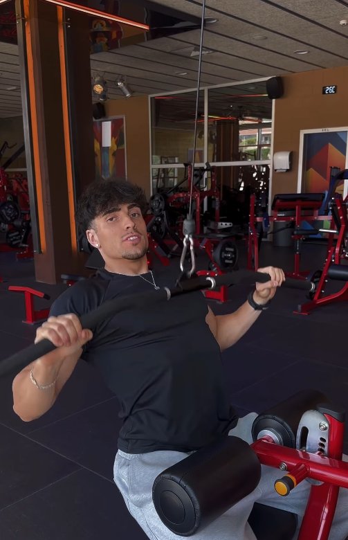 Jaume Casagualda entrenando en el gimnasio