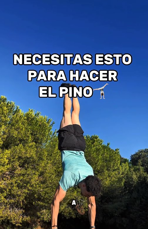 Reel de Jaume haciendo el pino